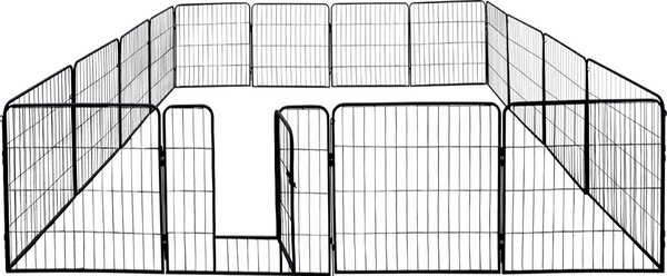 Pista per cuccioli Box per cuccioli a 16 angoli Box per animali Recinto ruspante Gabbia per cuccioli ruspante Recinto per cuccioli 80 cm
