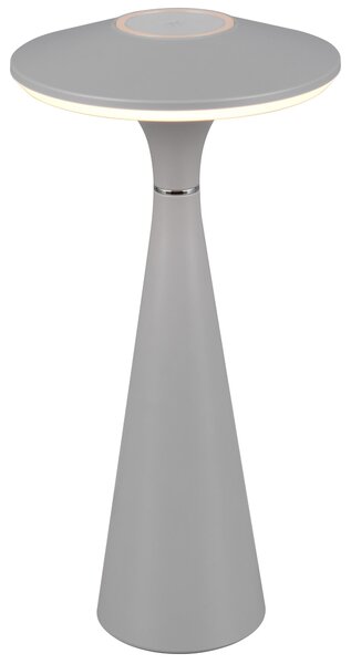 Lampada ricaricabile da esterno grigia con LED incorporato 2W TORREZ RL