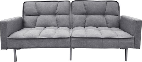Divano letto Brigga in lino grigio