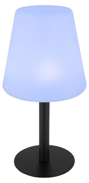 Lampada da tavolo solare a LED RGB, nera, bianca, con cambio di colore, altezza 30 cm