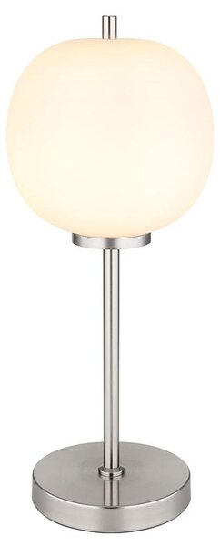 Lampada da tavolo a LED, metallo e vetro, H 45 cm