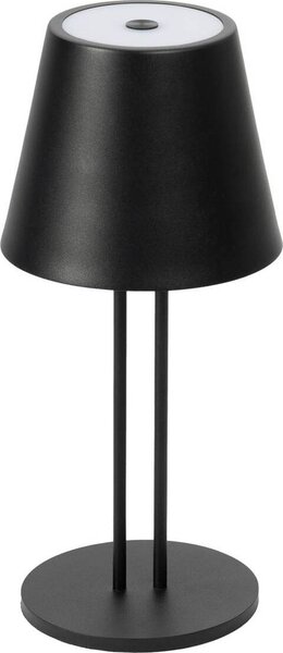 Lindby Lampada da tavolo ricaricabile a LED Janea TWIN, nero, metallo