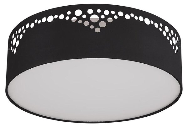 Lampada a soffitto, tessuto, decorazioni stampate, 2 luci, diametro 35 cm