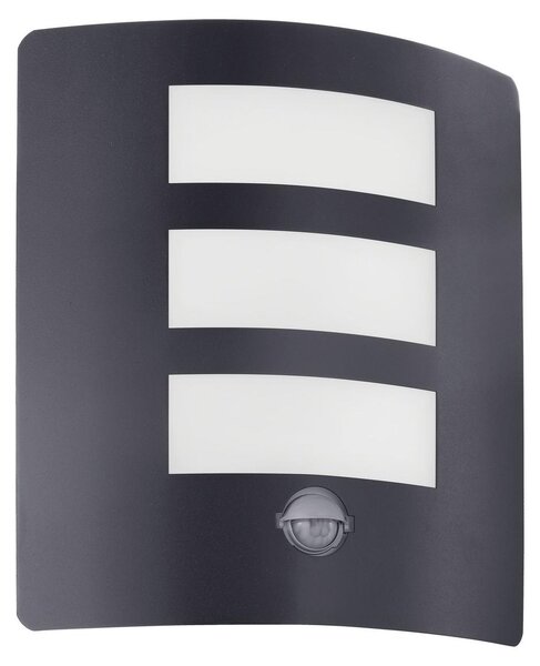 EGLO 74018 Applique da esterno/1 M.SENSOR ANTRAZITE 'RASCINO-E'