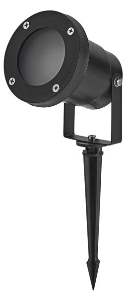 LEDVANCE ENDURA HYBRID NAUT SPIKE luce per esterni, luce ibrida, 2W, 100lm, colore della luce bianco caldo, temperatura di colore 3.000K, nero, plastica, classe di protezione IP44 e IP67, funzionamento solare e a rete