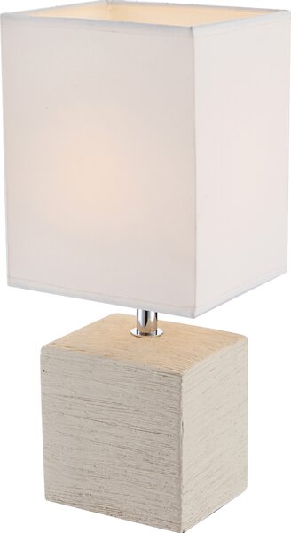 Globo Geri lampada da tavolo in Vetroceramica beige, 1xE14; 21675