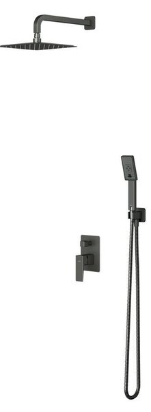 Omnires PARMA SYSPM10GR Set doccia da incasso, grafite