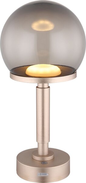 Lampada da tavolo senza fili con batteria ricaricabile touch dimmer Lampada da tavolo a LED colore fumo 21034CH