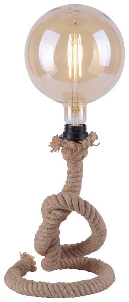 Lampada da tavolo, corda, marrone, marittima Altezza 33 cm