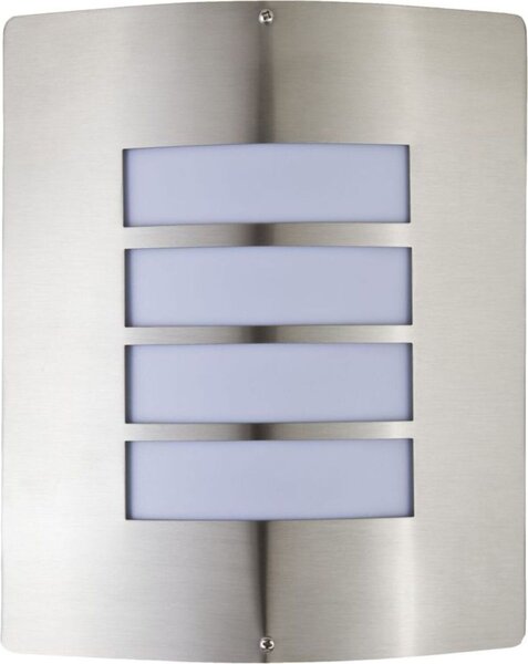 Lampada da parete per esterni cortile patio IP44 argento E27 acciaio inox moderna applique da esterno