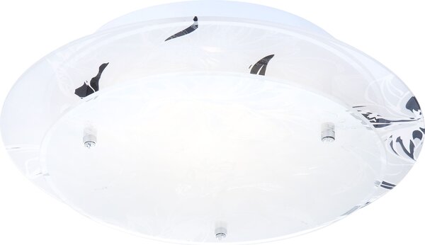 Lampada da soffitto Globo Claire cromata, 1xE27; 48077