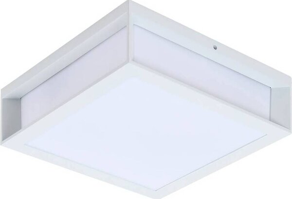 Applique da esterno Lindby Sivana, bianco, alluminio, 26 cm x 26 cm