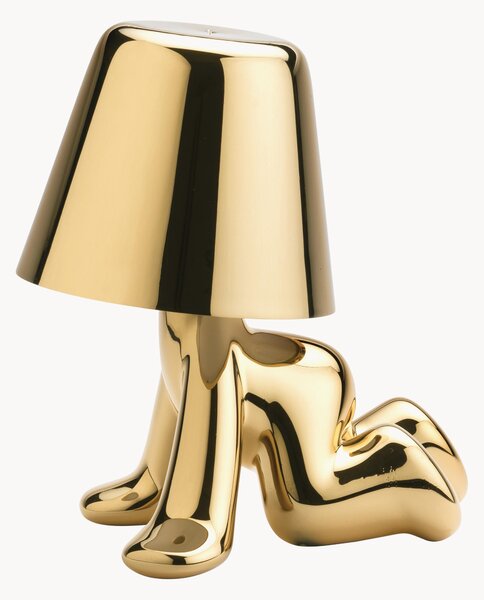 Lampada da tavolo piccola portatile a LED con luce regolabile Golden Brothers Ron