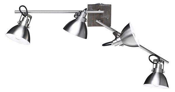 Faretti da soffitto di design con quattro spot orientabili TIMBER
