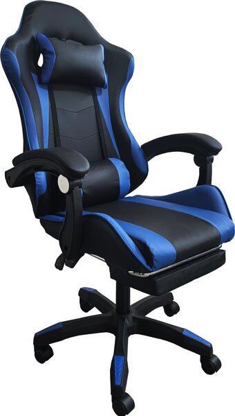 Sedia da scrivania Krit Relax Nero-Blu