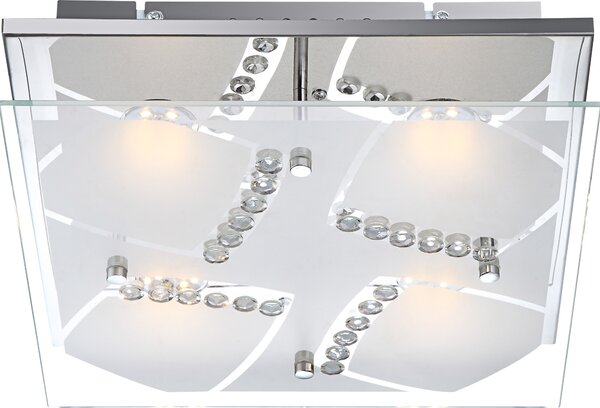 Globo plafoniera Dl cromo, 4Xled 41713-4