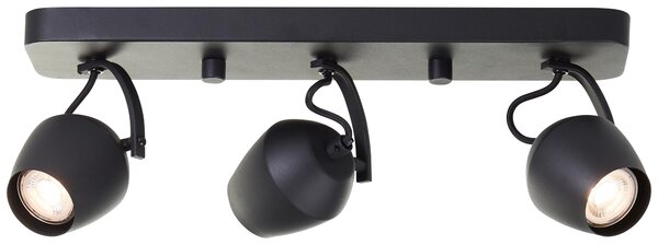 Lampada a soffitto Vertino, modello Spotrohr, colore nero, attacco GU10, 10W, grado di protezione IP20, per uso interno