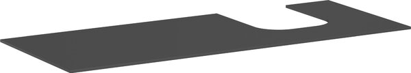 Hansgrohe Xevolos E Console, 1 découpe à droite, 1370x550mm, pour vasque à poser, 54206760, 54206760