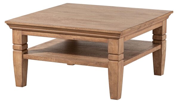 MASSIVMOEBEL24 | Tavolino da Salotto TOULOUSE #112 in Legno di Mango Oliato Beige - 85x85x45