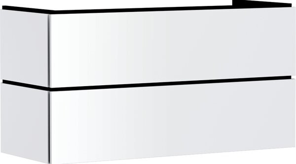 Hansgrohe Xilesa E Meuble sous-lavabo pour lavabos, 2 tiroirs PushOpen, 1180x470x620mm, 54298700, 54298700