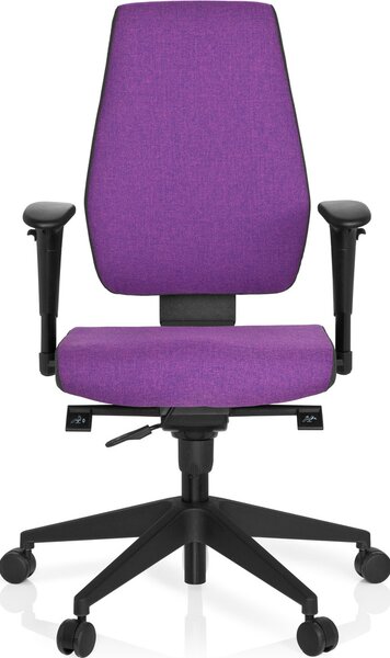 Sedia da ufficio, girevole, PRO-TEC 500 Grigio scuro / viola