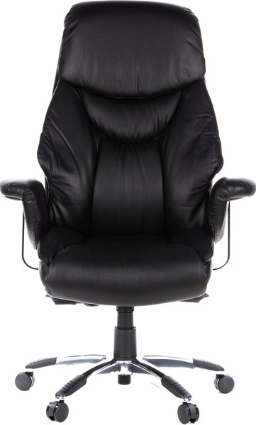 Hjh OFFICE Poltrona direzionale PRADO Sedia da ufficio ergonomica con braccioli in pelle Sedia girevole per ufficio, casa