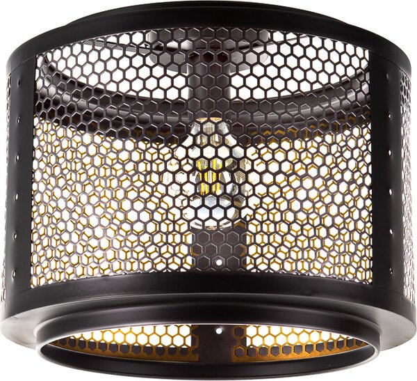 NOWA plafoniera in metallo nero, 1x