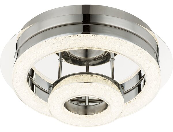 Lampada da soffitto Globo Spikur cromata, 1 LED; 49223-18