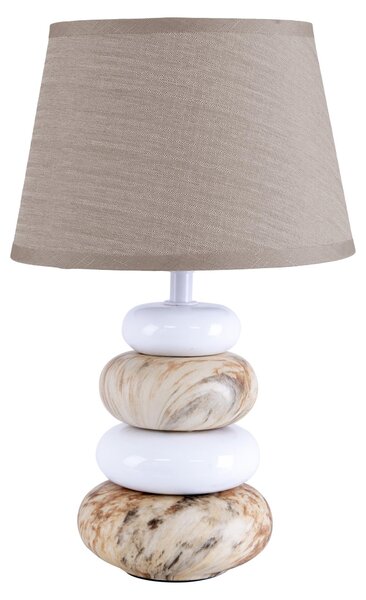 Lampada da tavolo, Vetroceramica, grigio, H 20 cm