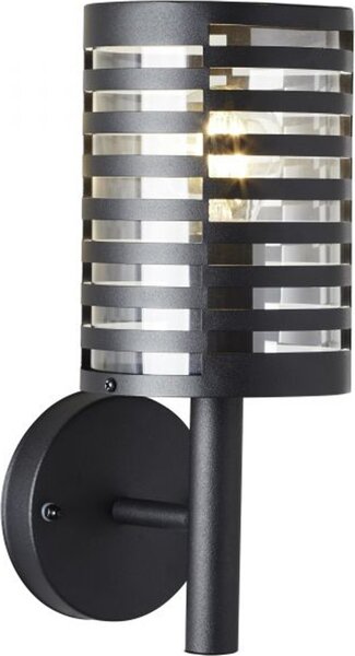 Lampada BRILLIANT, applique da esterno Venlo nero opaco, acciaio inox/plastica, 1x A60, E27, 40W, lampade standard (non incluse)