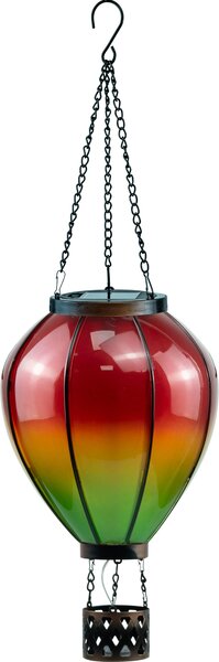 LED XL solare lanterna mongolfiera struttura in metallo decorazione giardino