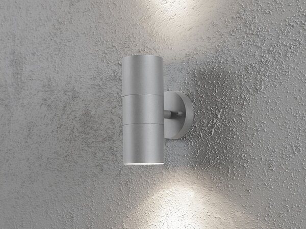 Applique da esterno a LED Up Down per l'illuminazione di facciate Luce da esterno 19,5 cm grigio