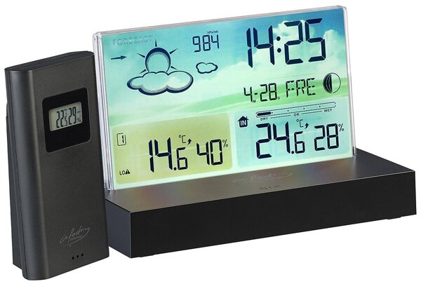 Stazione meteorologica di design con schermo a colori