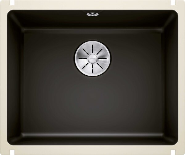Lavello in Vetroceramica Blanco SUBLINE 500-U 456 x 530 mm nero 523740