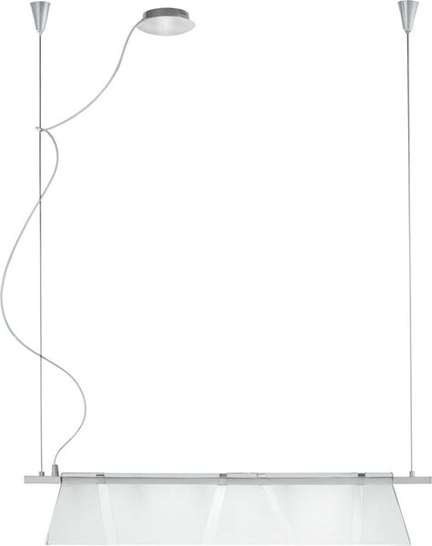 Lampada a sospensione in vetro, lunghezza 70 cm XIMENA
