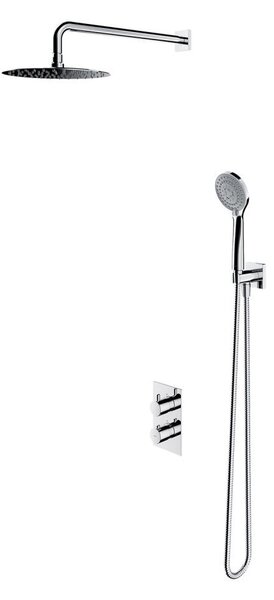 Omnires Y SYSYT01XCR Set doccia da incasso con miscelatore termostatico, cromato