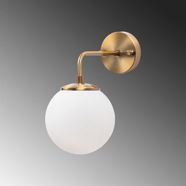 Lampada da parete bianca/color ottone ø 15 cm Viran – Opviq lights