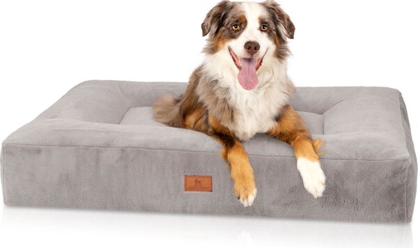 Lettino ortopedico per cani Knuffelwuff con soffice pelliccia di coniglio Midland 120x100cm