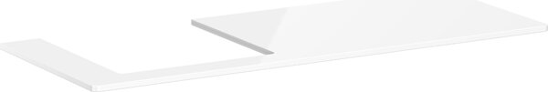 Hansgrohe Xelu Q Console avec découpe à gauche, 1360x550, pour vasque à poser, polie, 54097050, 54097050