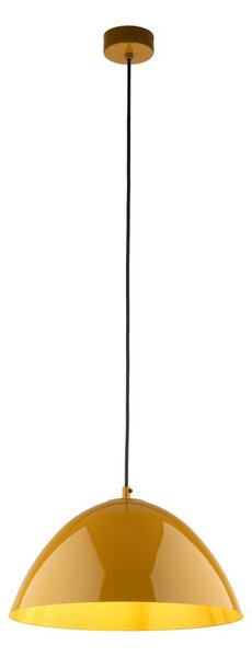 Lampada a sospensione in metallo Ø 34 cm rotonda H: max. 165 cm Ocra E27 Luce a sospensione moderna
