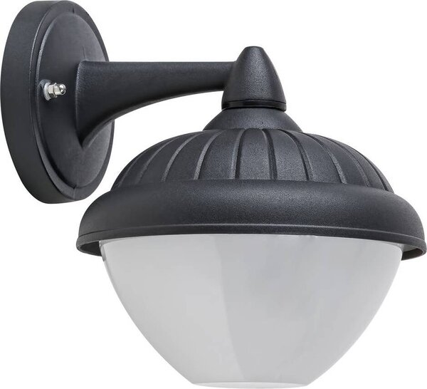 Modesto applique da esterno nero E27 1X MAX 40W IP44 Ø:17cm