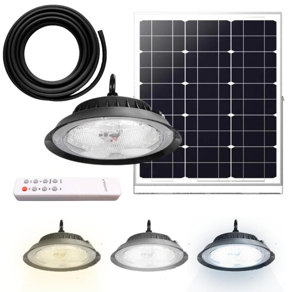 LUXULA Lampada a sospensione LED solare, CCT, 40 W, 500 lm