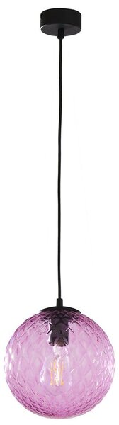 Lampada a sospensione a sfera rosa Ø 21 cm E27 vetro decorativo luce a sospensione cucina sala da pranzo