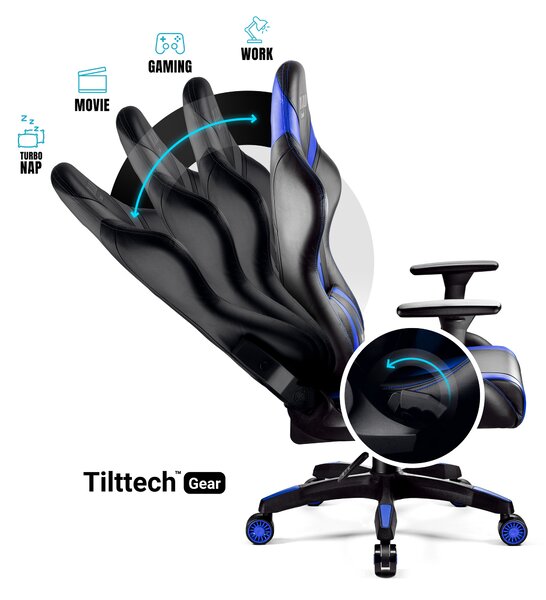 Sedia da gaming Diablo X-Horn 2.0 Normal Size, nero-blu