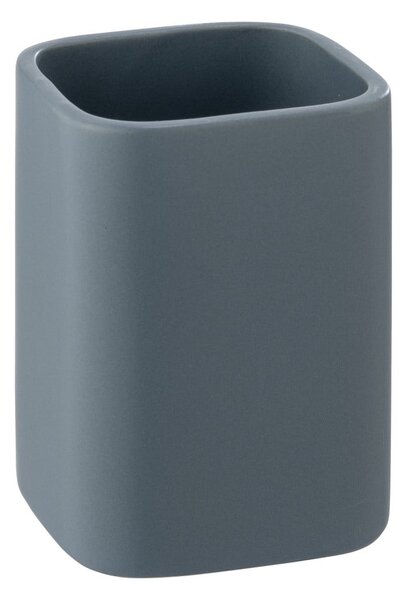 Tazza in ceramica blu per spazzolini da denti Hexa - Wenko