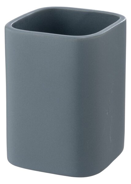 Tazza in ceramica blu per spazzolini da denti Hexa - Wenko