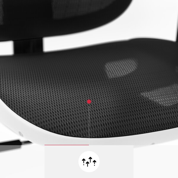 Sedia ergonimica Diablo V-Basic: Bianco-nero