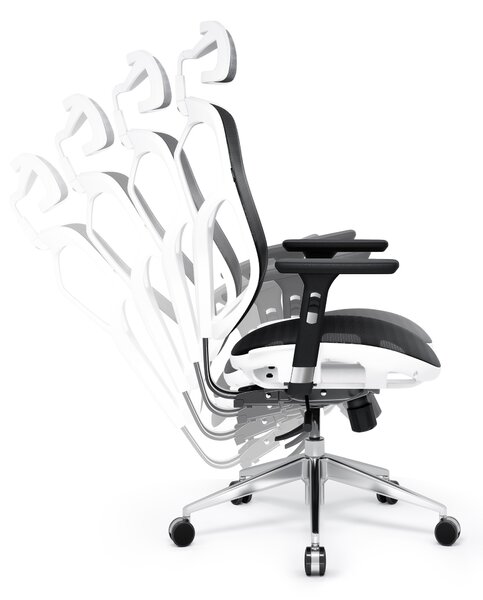 Sedia ergonimica Diablo V-Basic: Bianco-nero