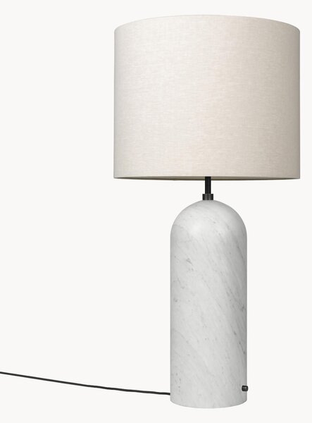 Lampada da terra con luce regolabile e base in marmo Gravity, alt. 120 cm