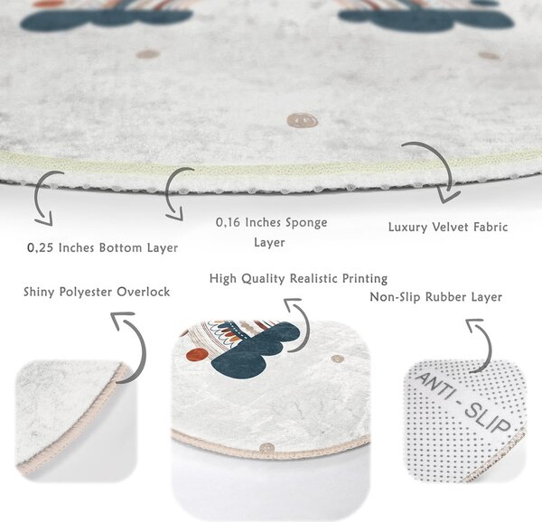 Tappeto per bambini crema ø 80 cm Comfort - Mila Home